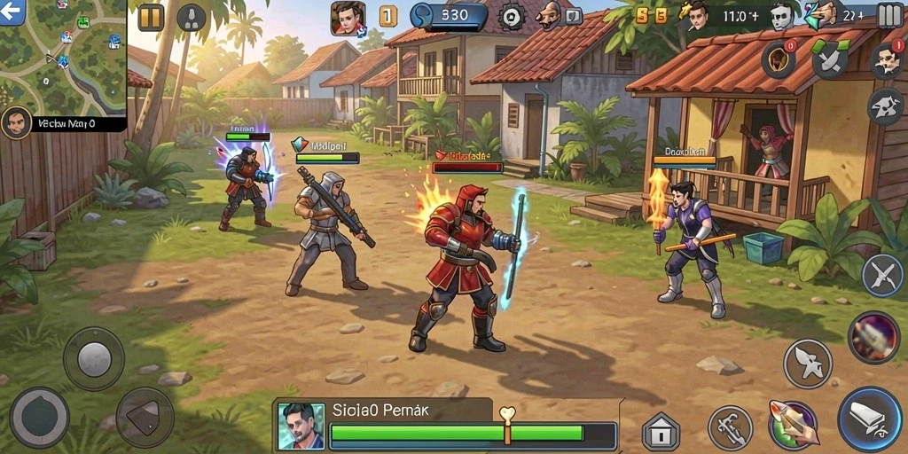 Fitur multiplayer yang memudahkan bersaing dengan teman.