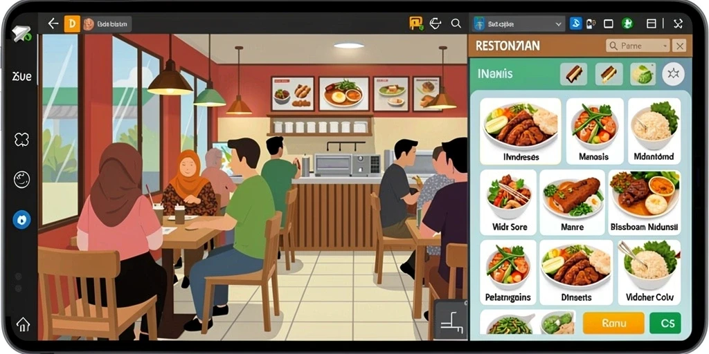 Screenshot dari mode multiplayer RAJAJUARA.